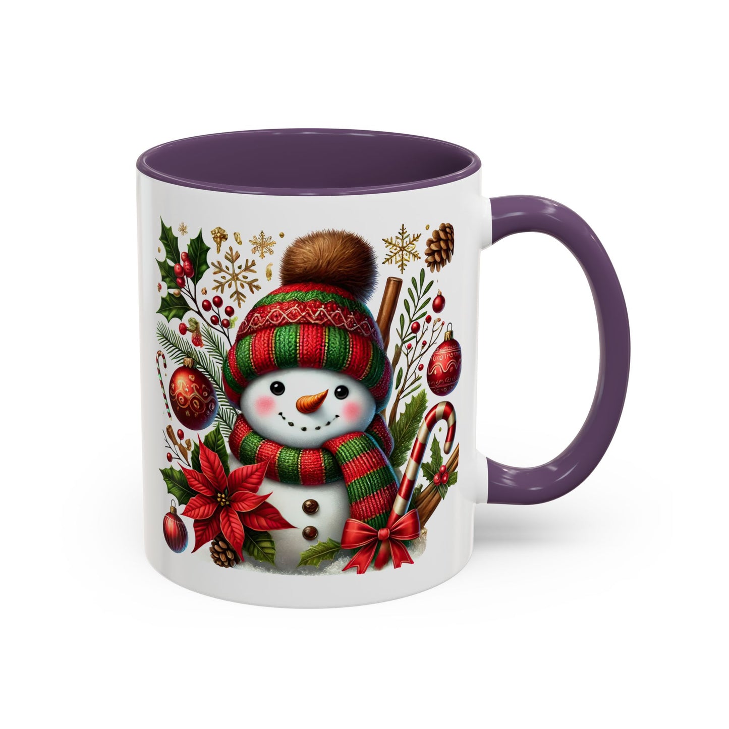 Christmas Mug - Red and Green Snowman