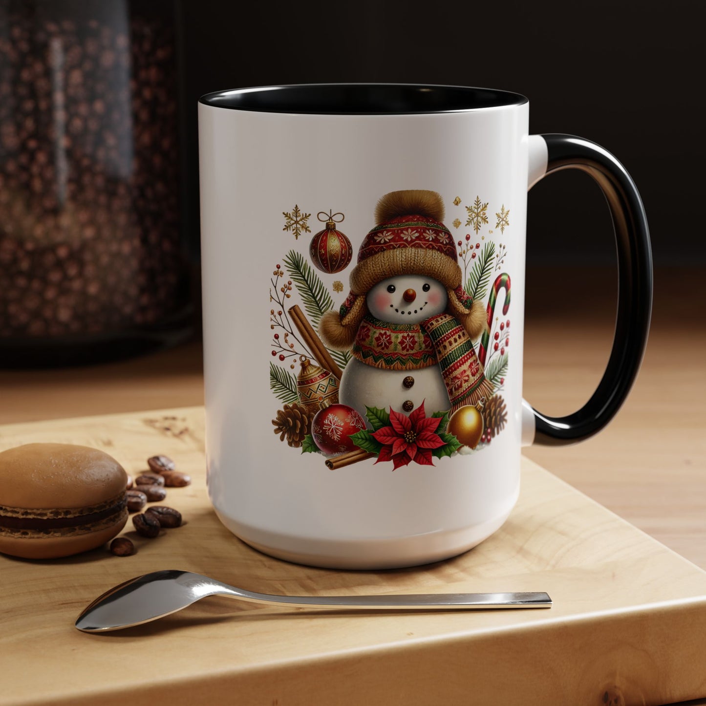 Christmas Mug - Gold Snowman