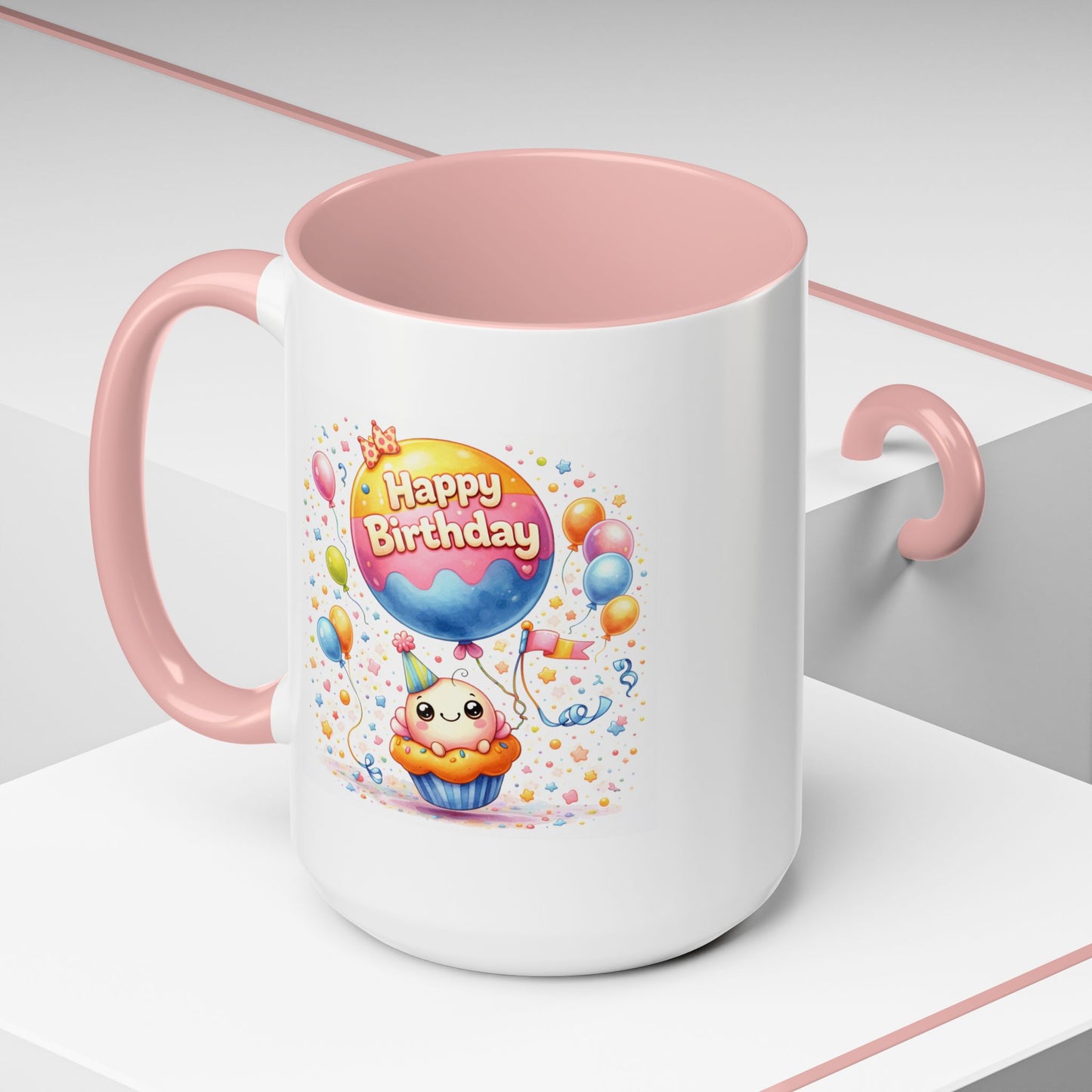 Birthday Mug - Cupcake Balloon
