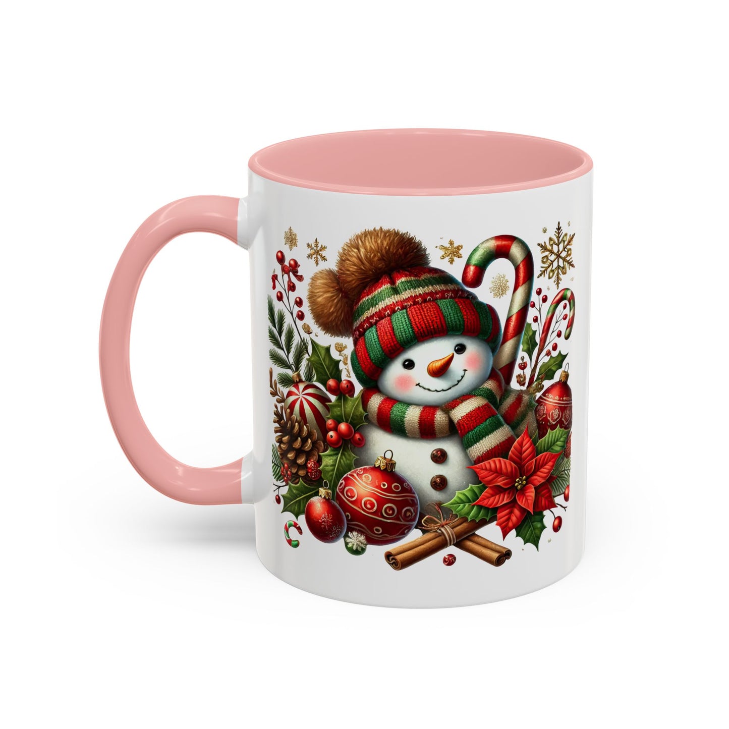 Christmas Mug - Red and Green Snowman 2