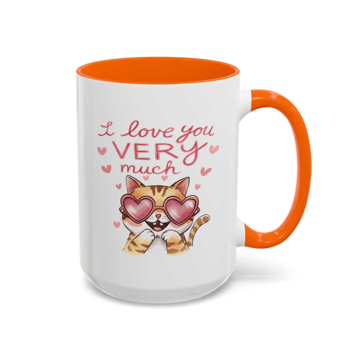Anniversary Mug - I love You Very Much Cat