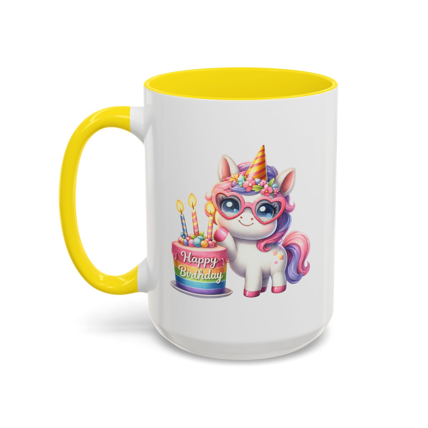 Birthday Mug - Unicorn Candles