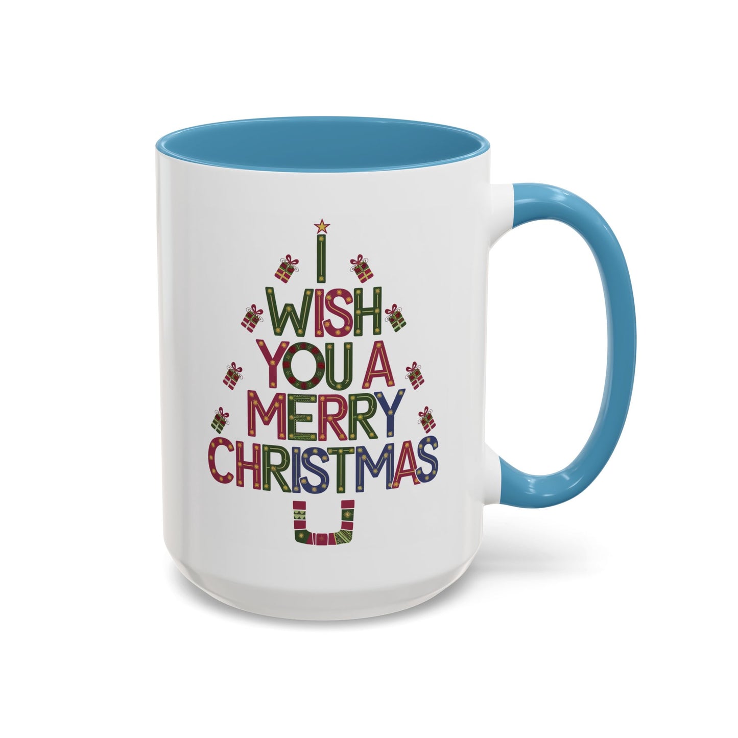 Christmas Mug - I Wish You a Merry Christmas Present Treee
