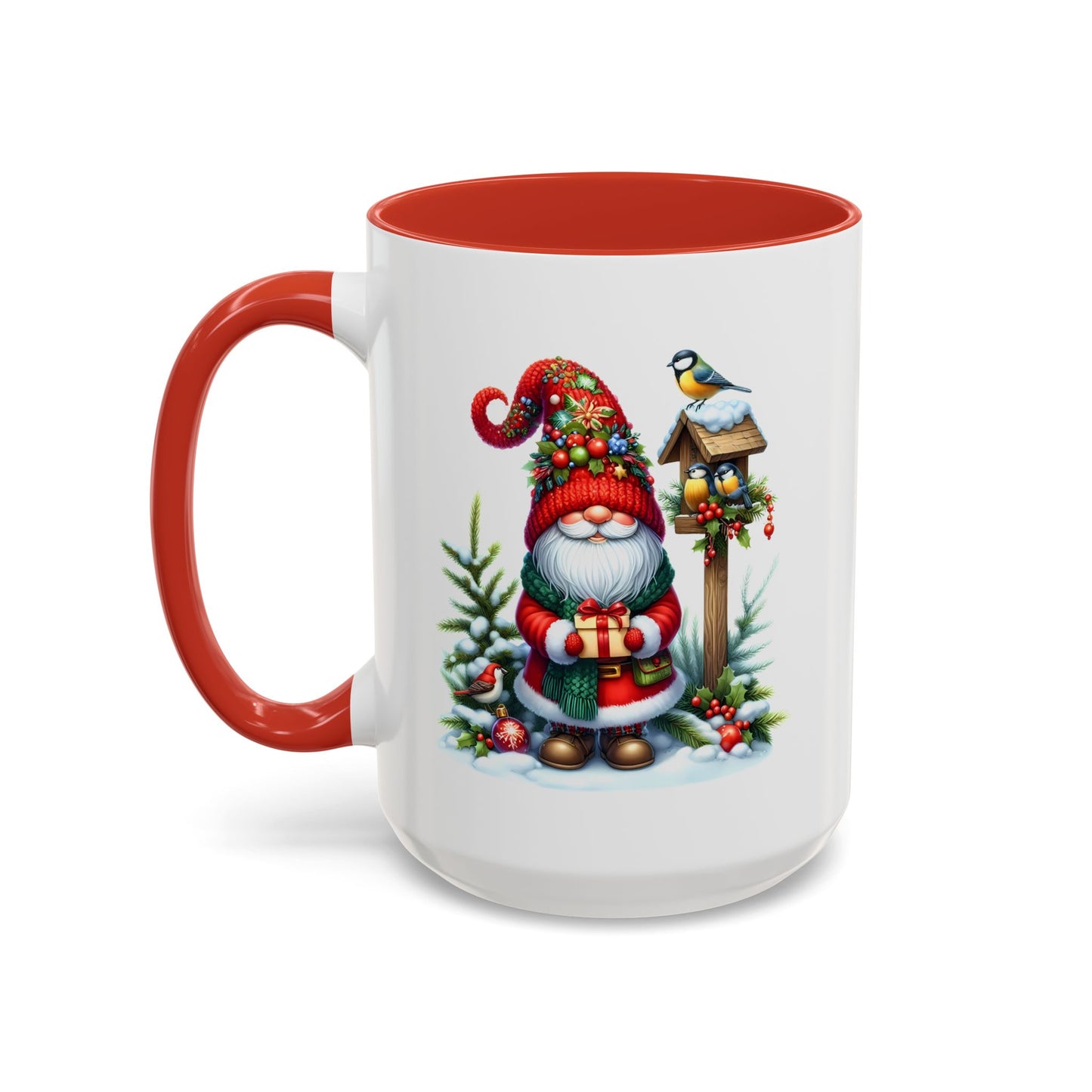 Christmas Mug - Gnome and Birds