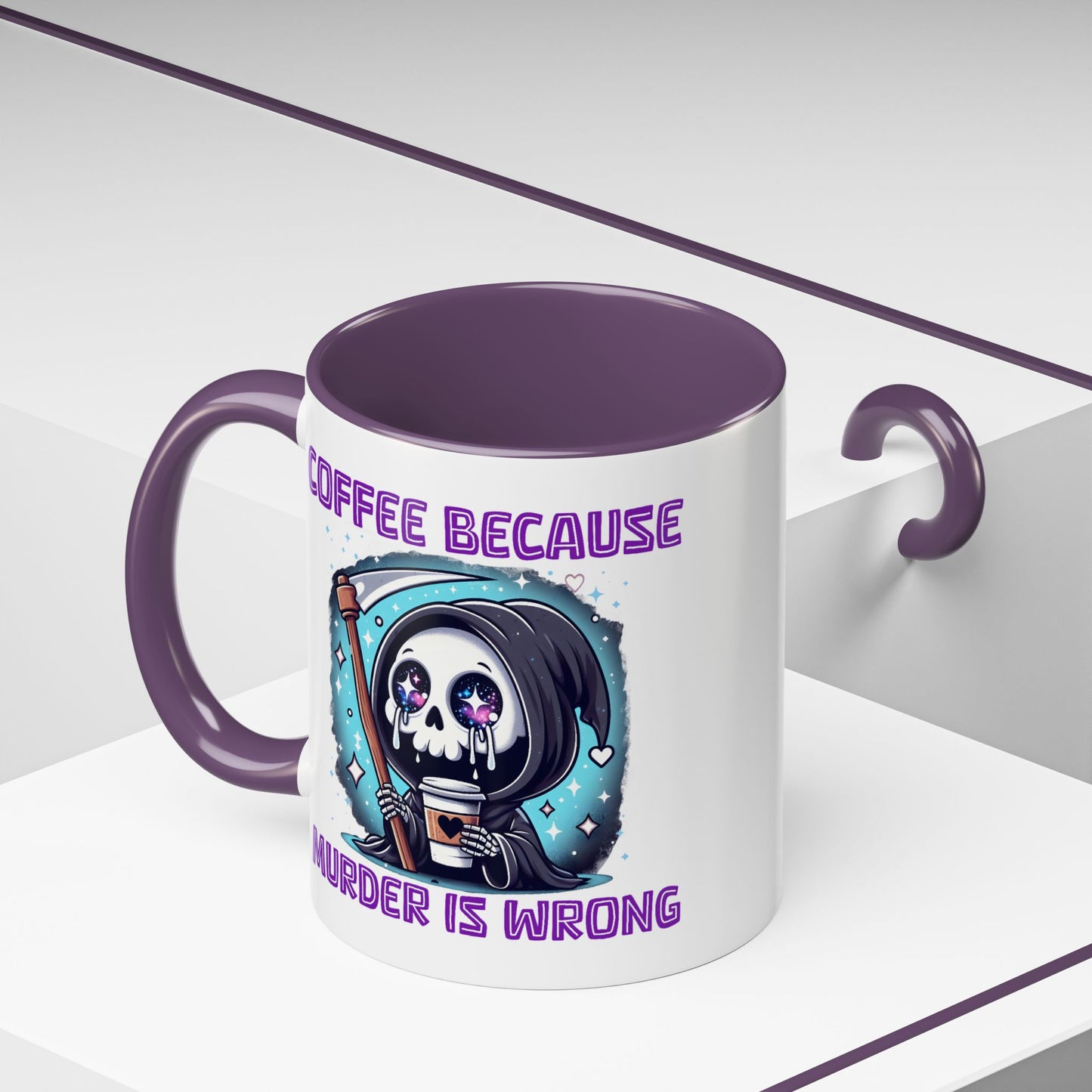 Humor Mug - Coffee Because Murder is Wrong