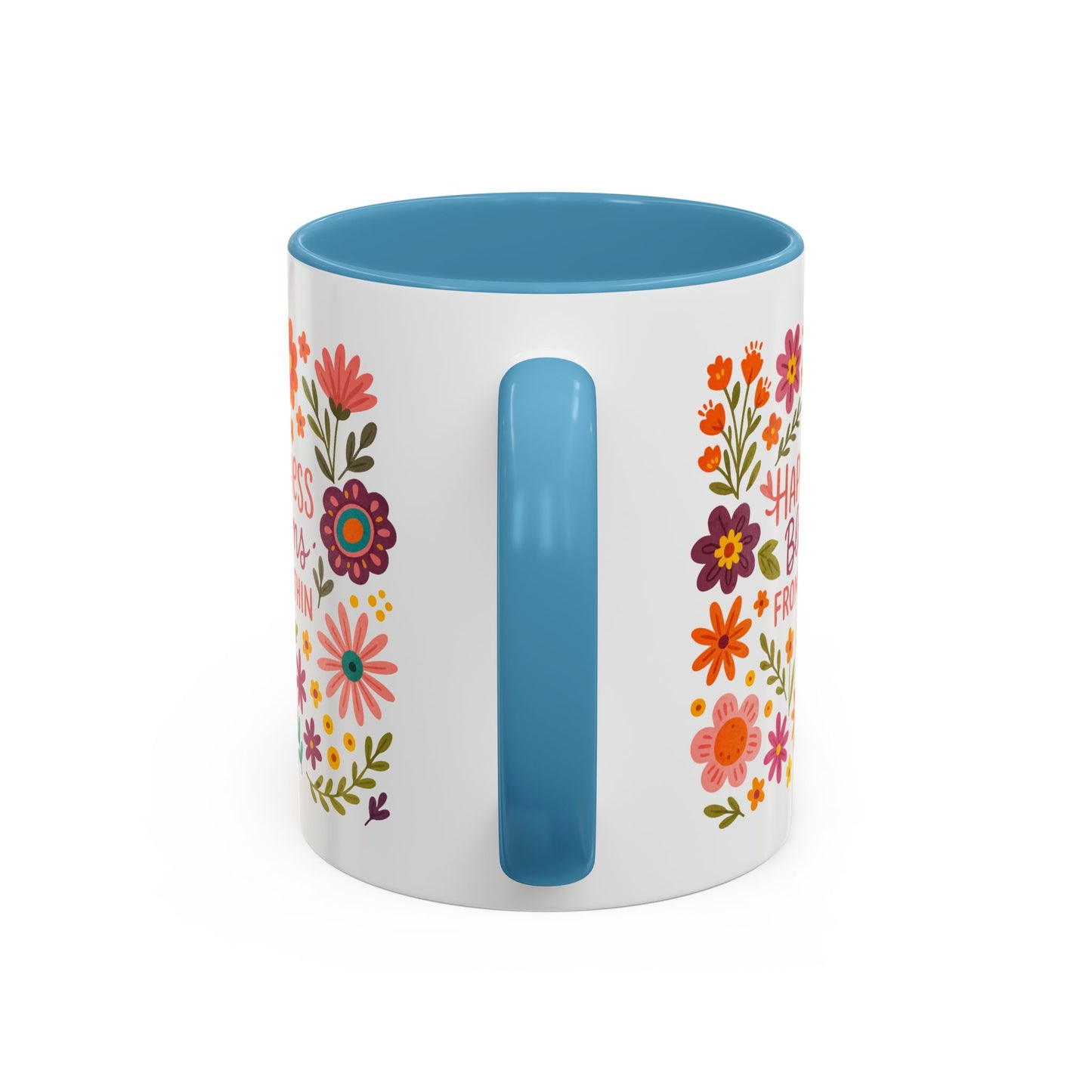 Motivation Mug - Happiness Blooms From Within