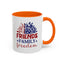 4th of July Mug - Friends Family Freedom Sunflower