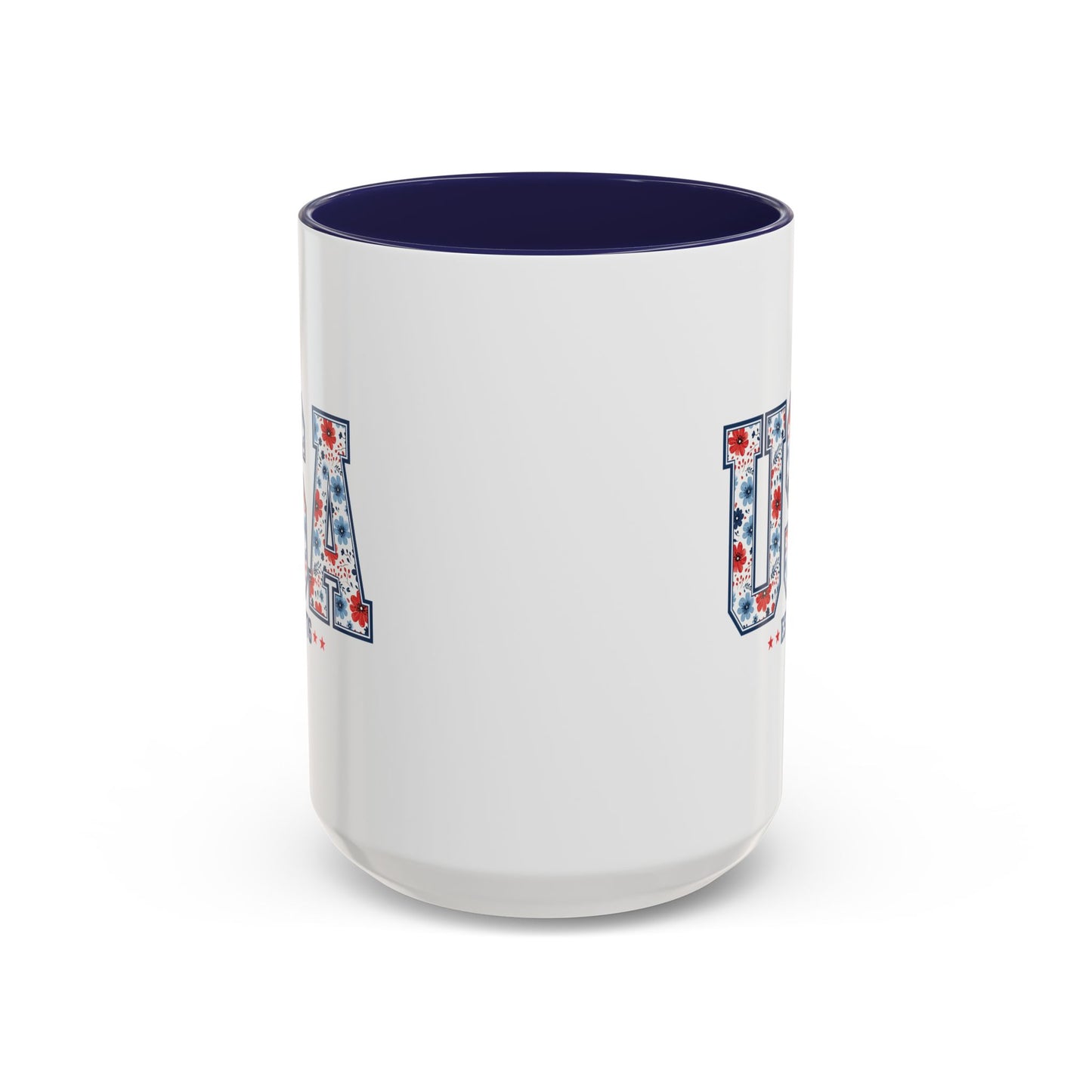 4th of July Mug - USA EST 1776 Floral