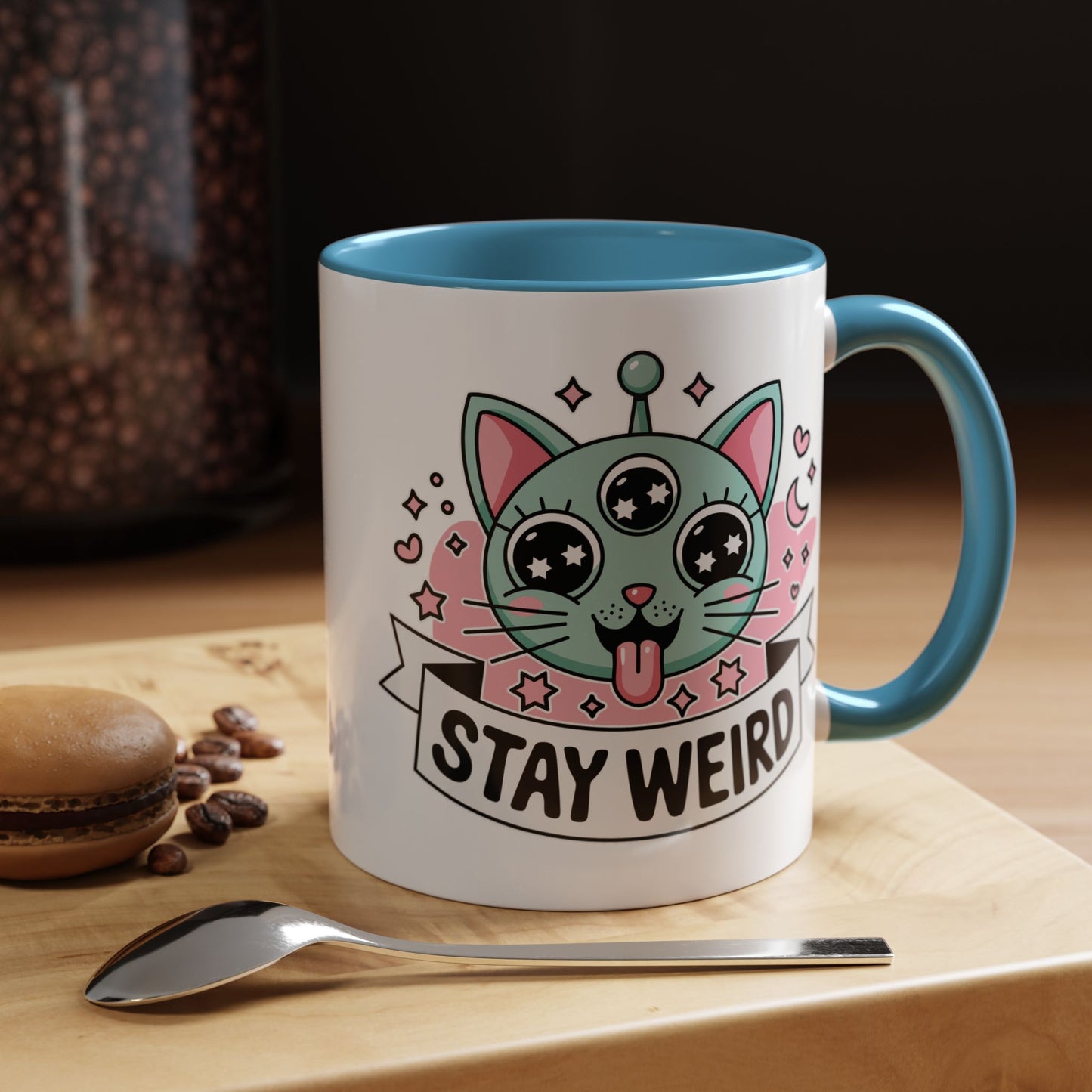Alien Mug - Stay Weird Alien Cat