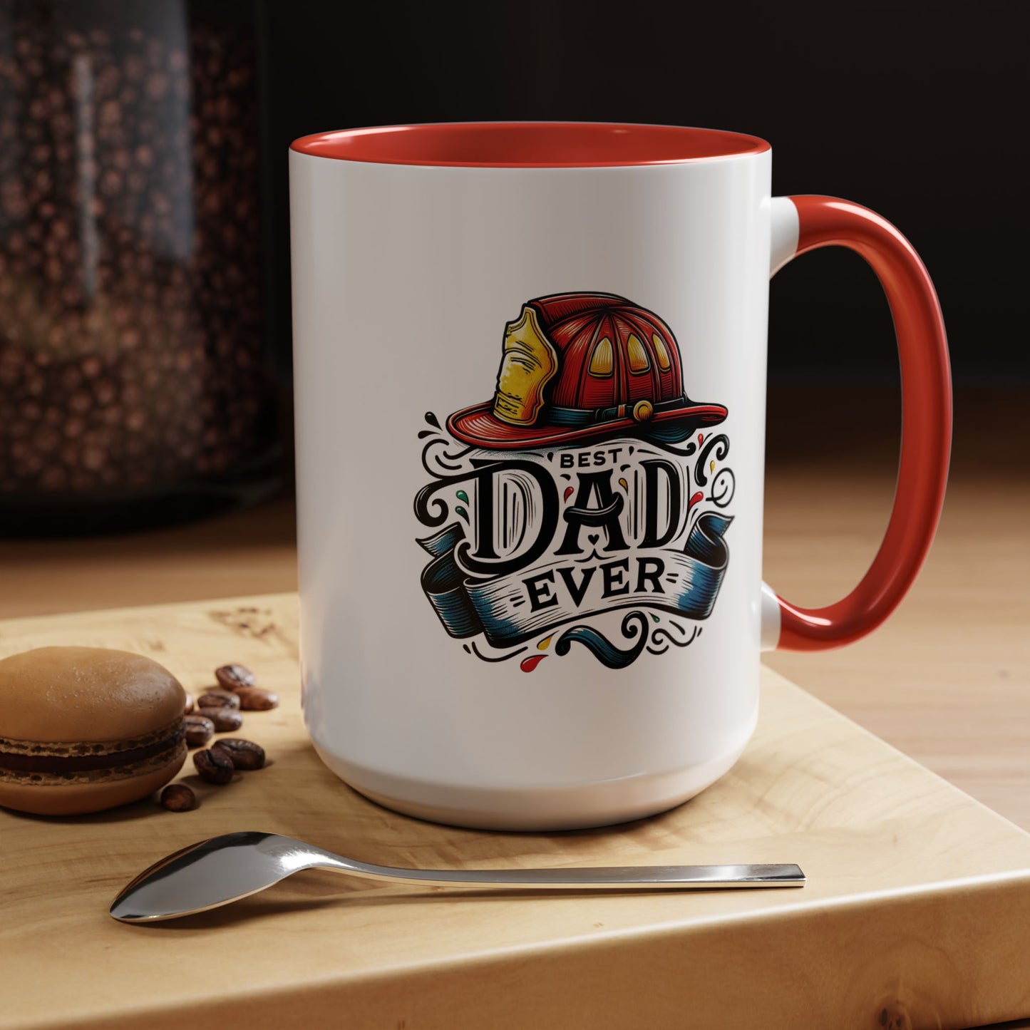 Father's Day Mug - Best Dad Ever Fireman