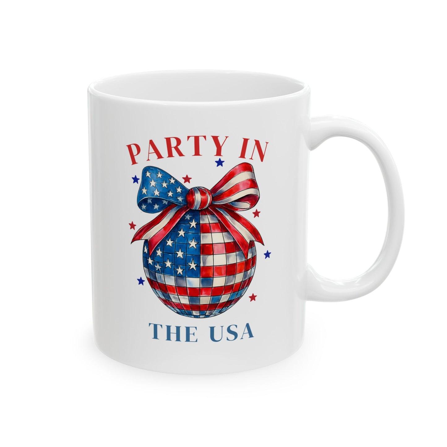 4th of July Mug - Party in the USA Mirror Ball