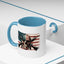 4th of July Mug - Skull Guns Flag