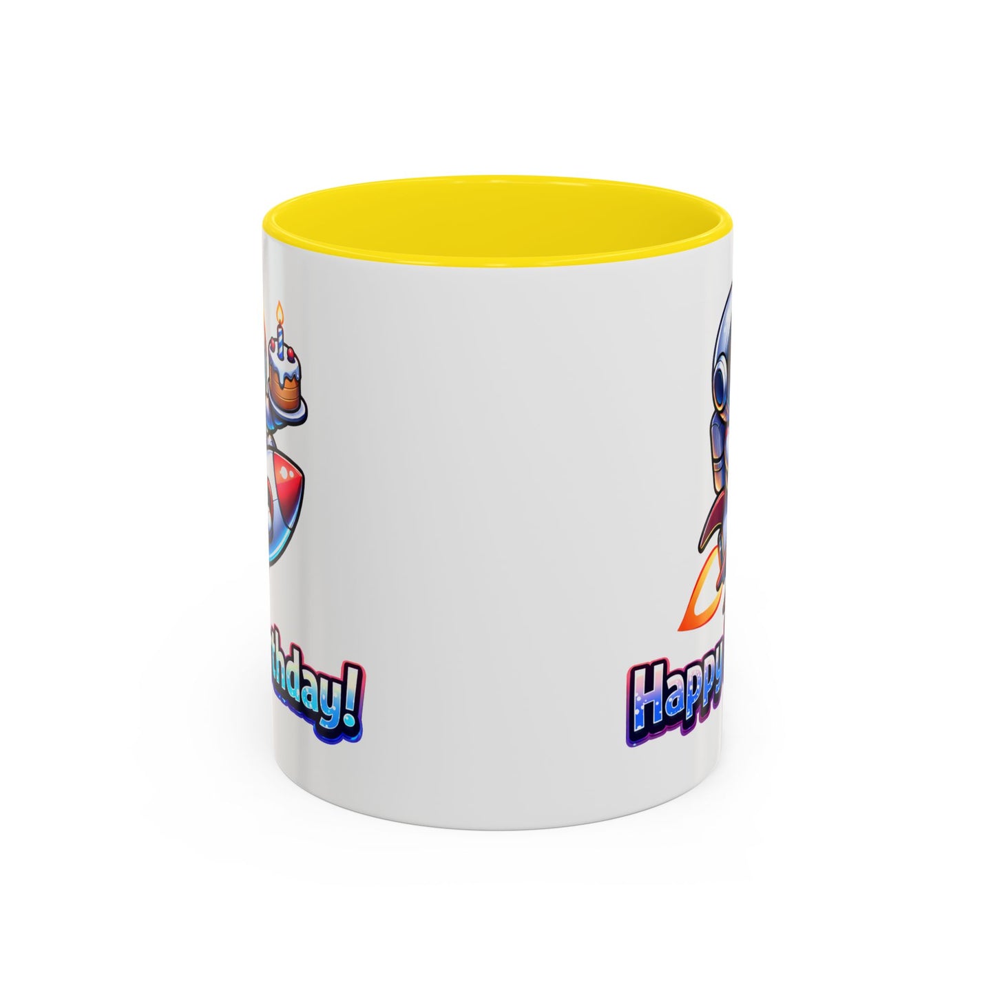Birthday Mug - Astronaut Rocket
