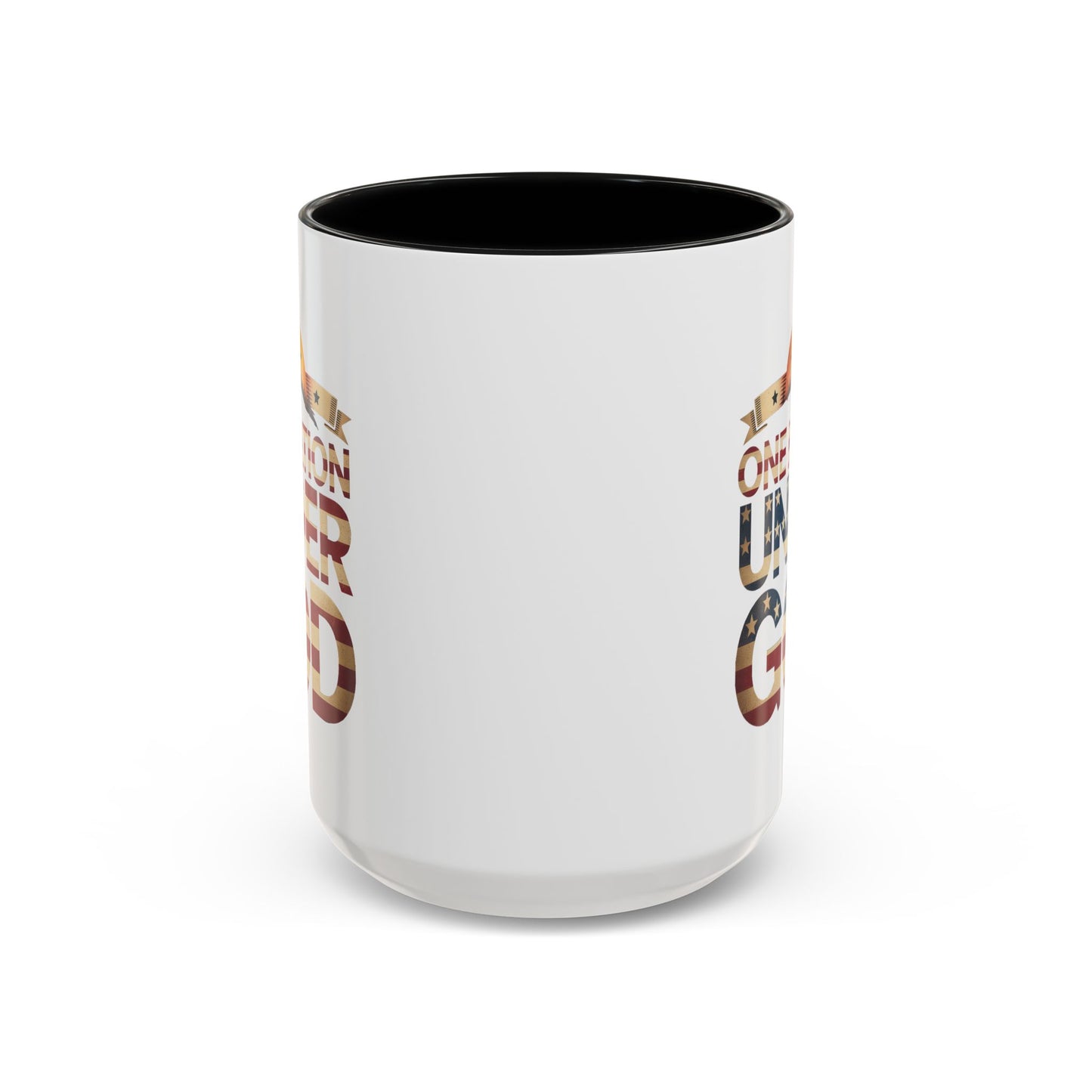 4th of July Mug - One Nation Under God Cross Flag