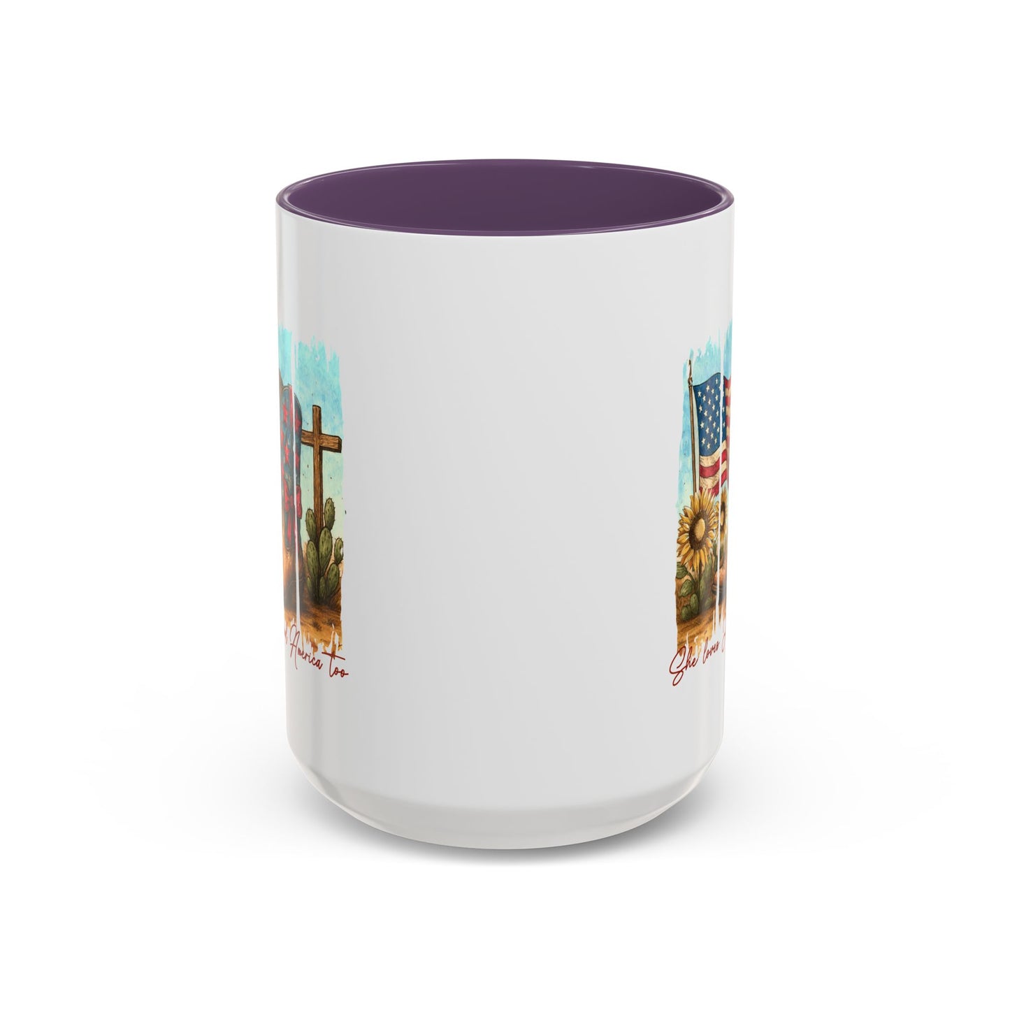 4th of July Mug - She Loves Jesus & America Too Boots