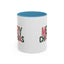 Christmas Mug - Merry Christmas Green & Red Text Santa