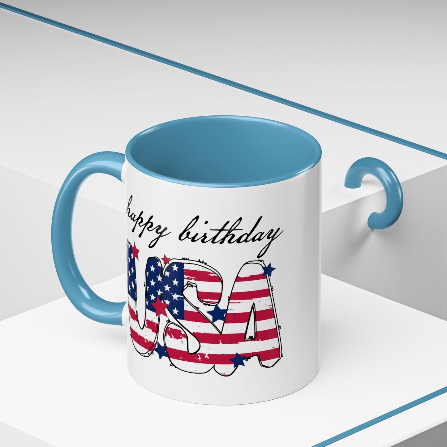 4th of July Mug - Happy Birthday USA