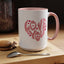 Valentine's Day Mug - Love You Heart Lettering