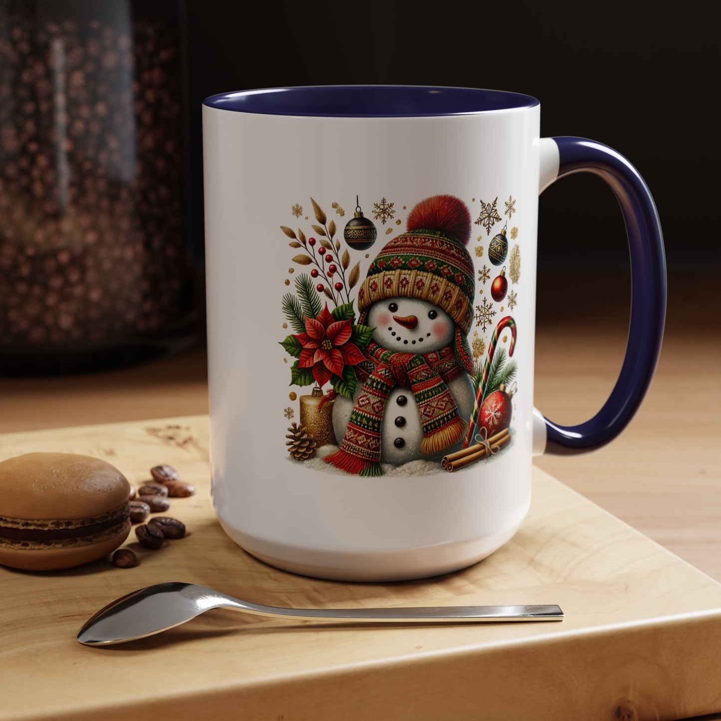 Christmas Mug - Snowman with Christmas Decorations
