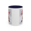 Christmas Mug - Merry Christmas Red Text Puppy Green Top