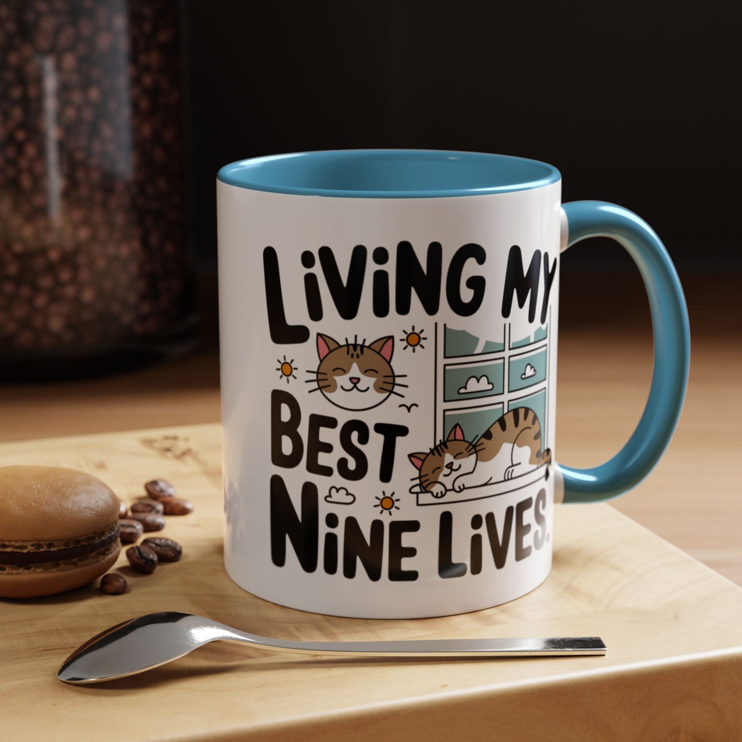Animal Mug - Living My Best Nine Lives