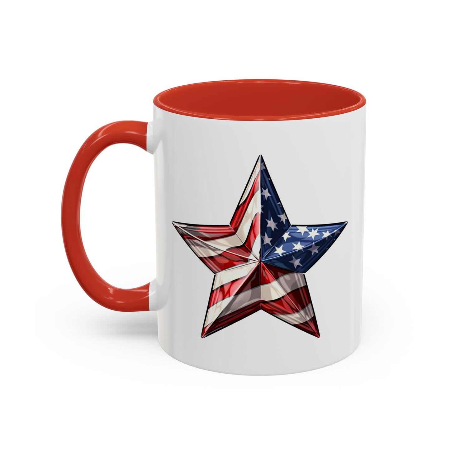 4th of July Mug - American Flag Star 3