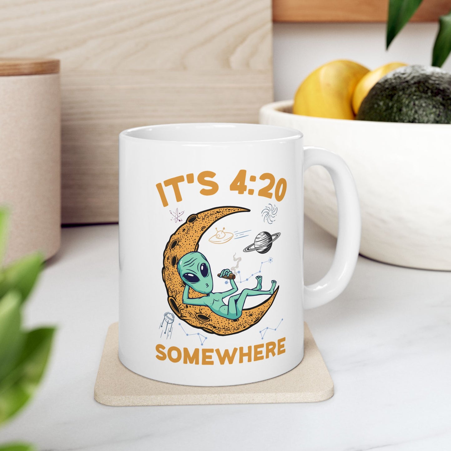 Alien Mug - It's 4:20 Somewhere
