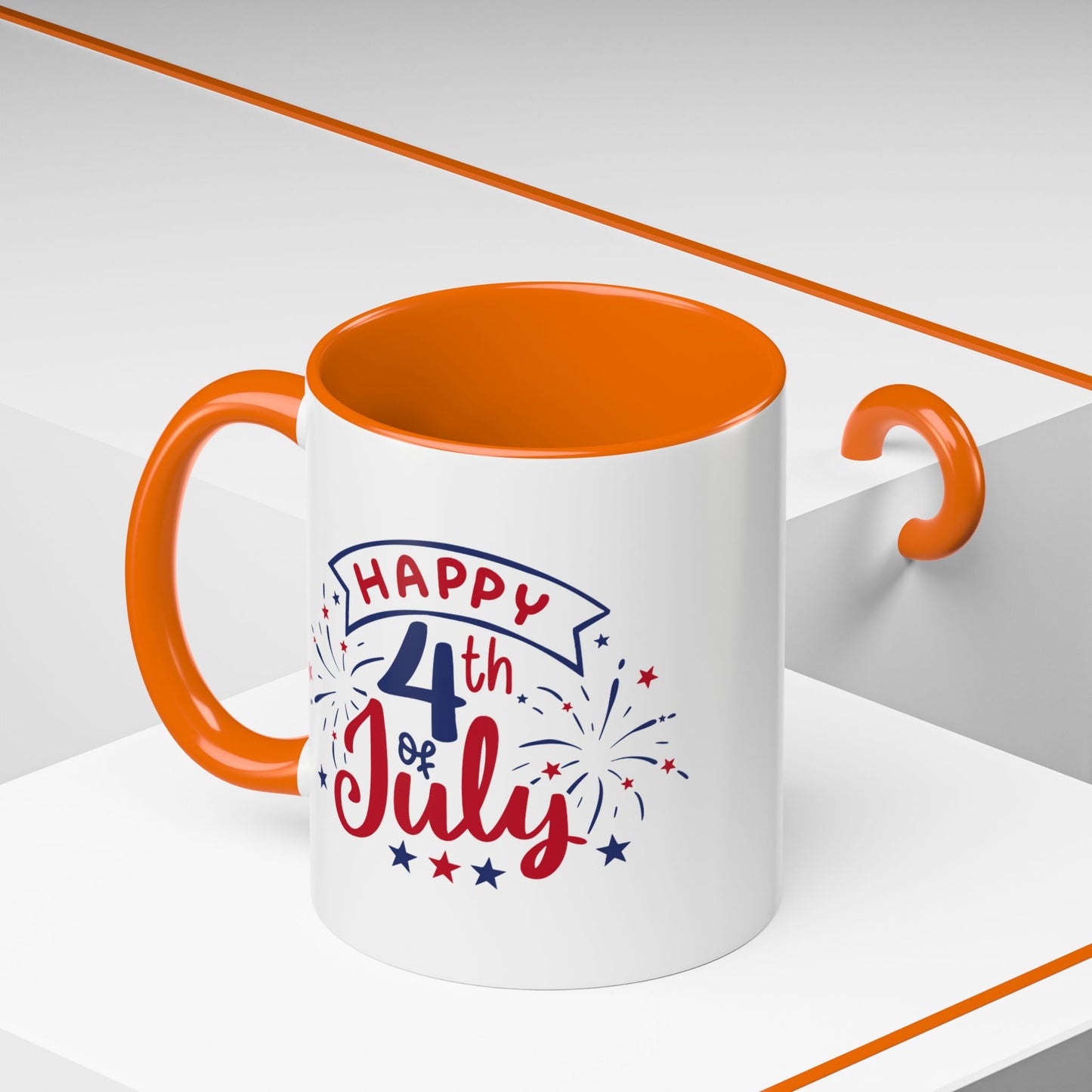 4th of July Mug - Happy 4th of July Fireworks