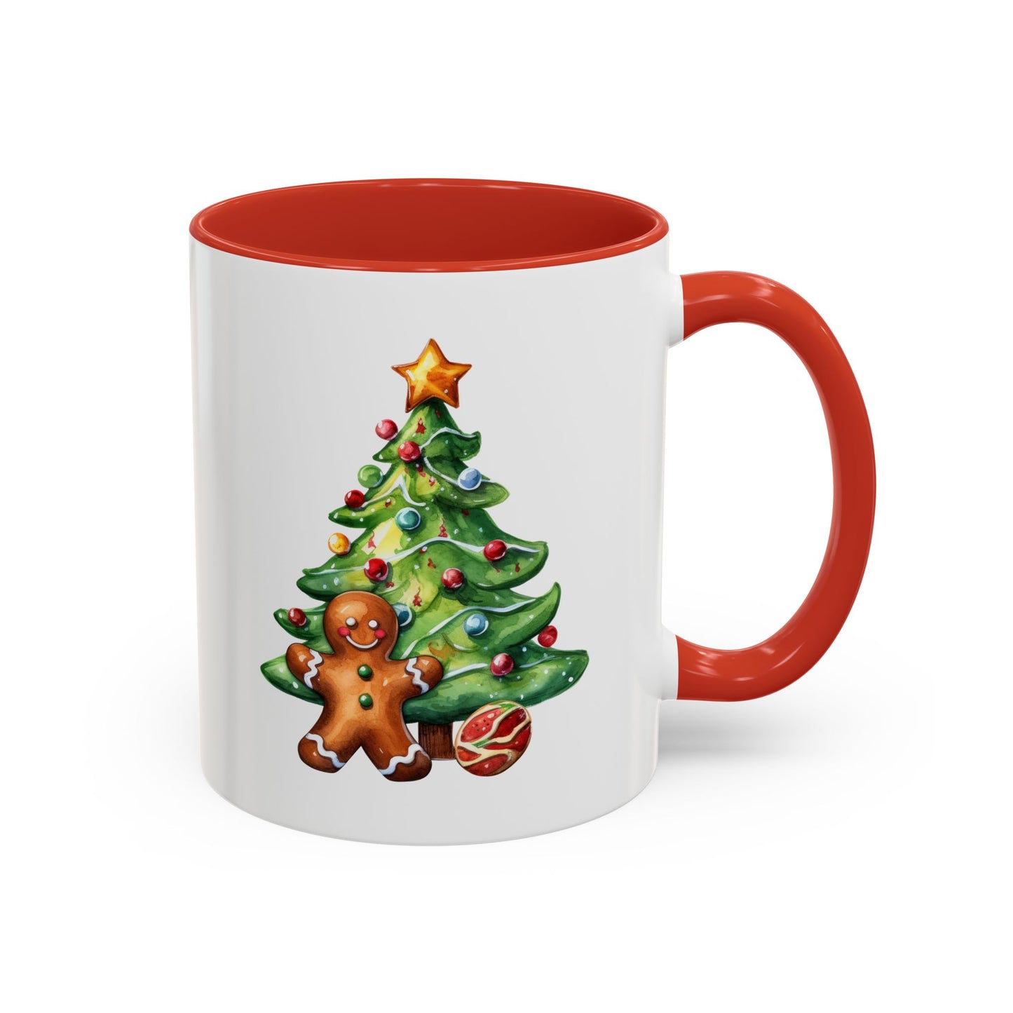 Christmas Mug - Gingerbread Man and Tree