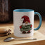 Christmas Mug - Merry Christmas White & Green Text Gnome Lights