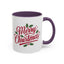 Christmas Mug - Merry Christmas Red Text Mistletoe