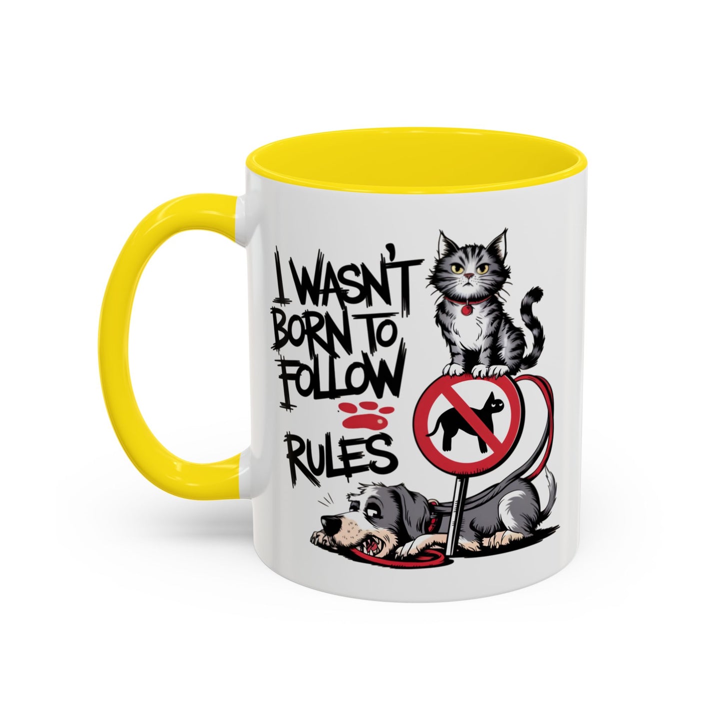 Animal Mug - I Wasn't Born To Follow Rules