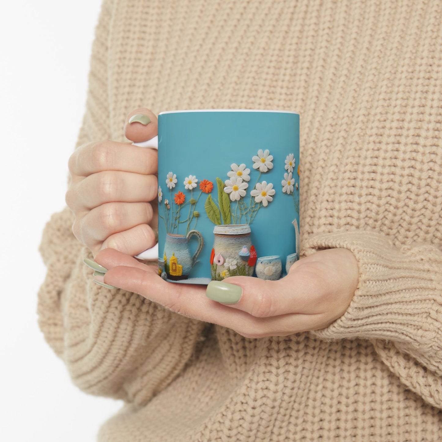 Artistic Mug - Felted Tea Pot