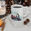 Christmas Mug - Snowy Landscape Train Wrap 1