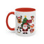 Christmas - Merry Christmas White Text Santa Reindeer Penguin Fox