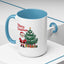 Christmas Mug - Merry Christmas Red Text Santa Tree Presents