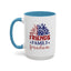 4th of July Mug - Friends Family Freedom Sunflower