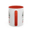 Christmas Mug - Merry Christmas Green & Red Text Gnome Present Trees