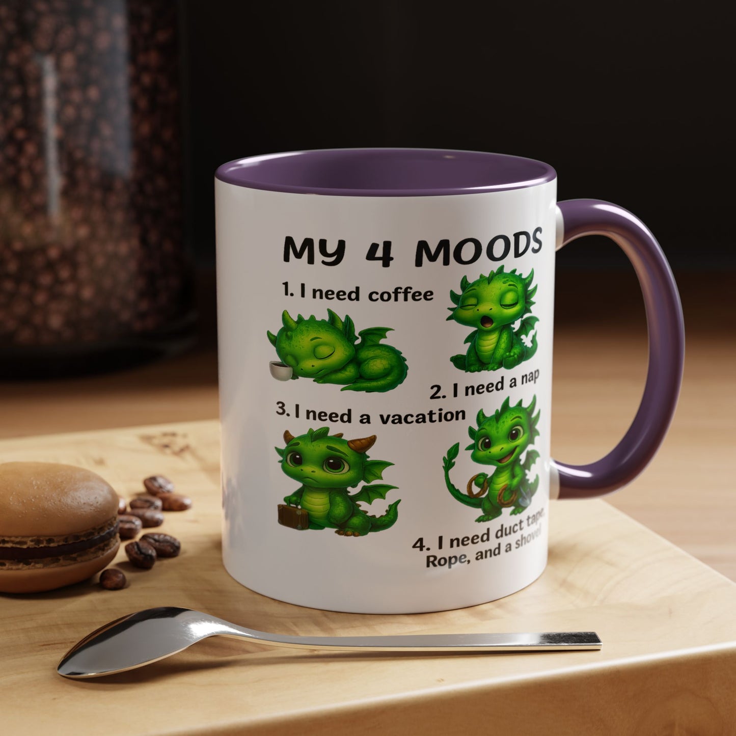 Humor Mug - My 4 Moods Dragon