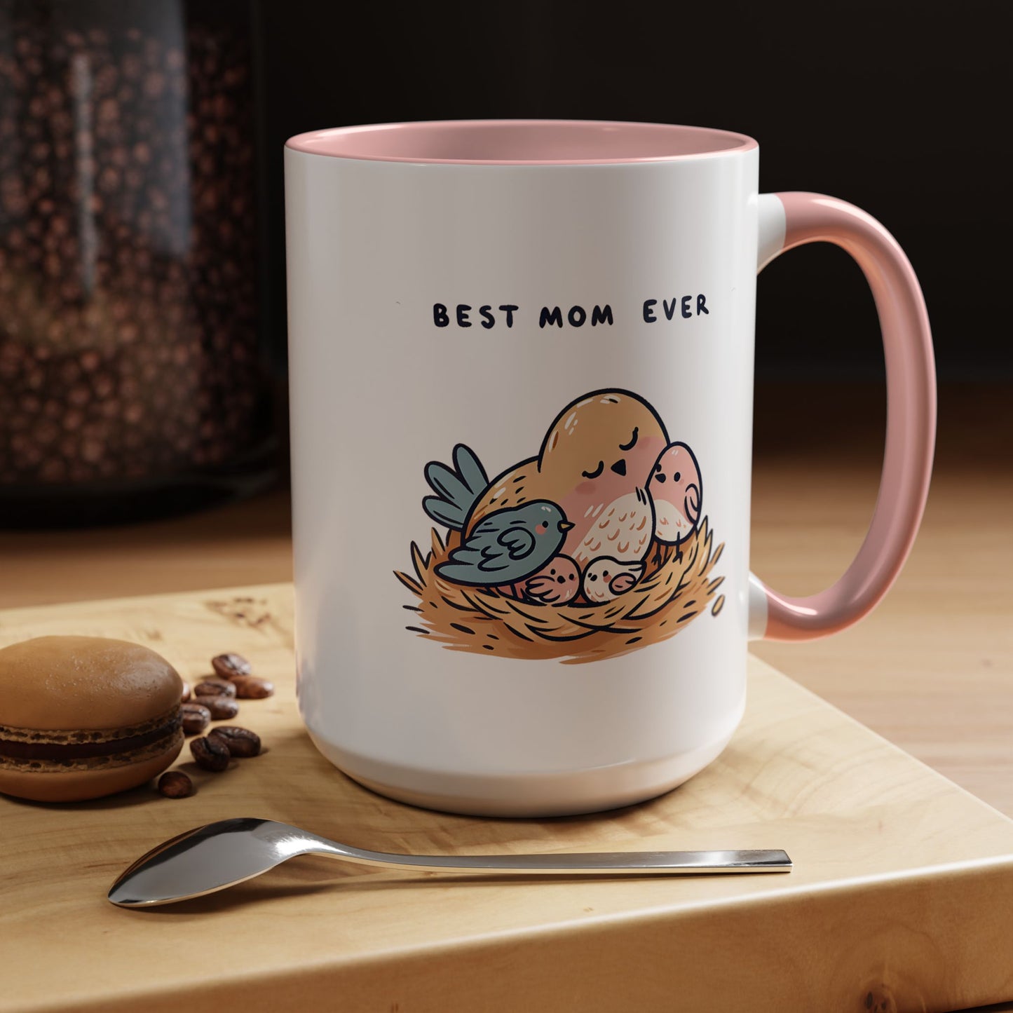 Mother's Day Mug - Best Mom Ever Birds