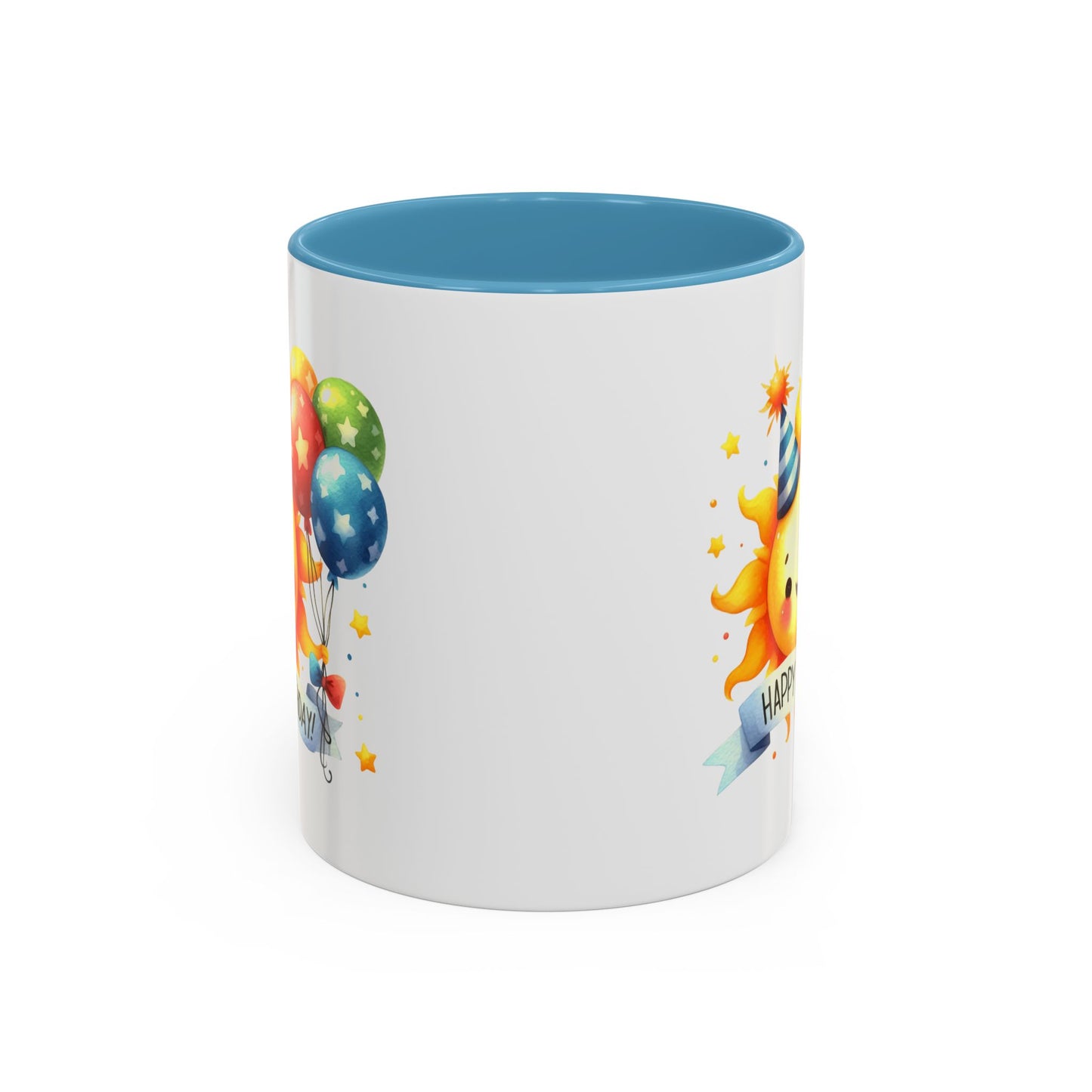 Birthday Mug - Happy Birthday Sun & Balloons