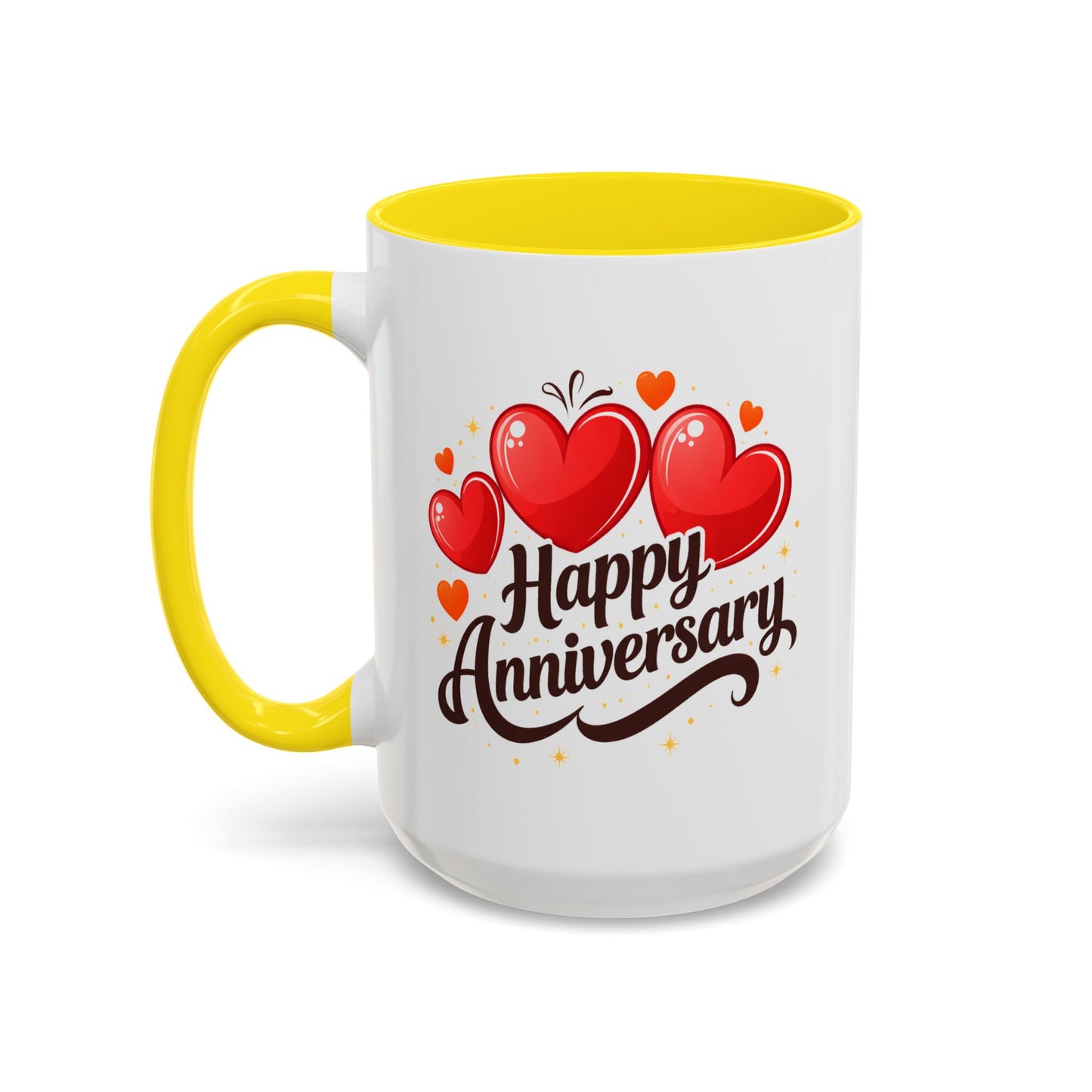 Anniversary Mug - Happy Anniversary Hearts