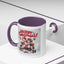 Christmas Mug - Merry Christmas Red Text Puppy Green & Red Top