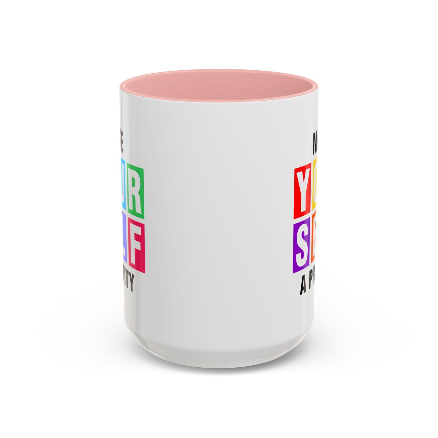 Wellness Mug - Make Yourself a Priority Colored Blocks