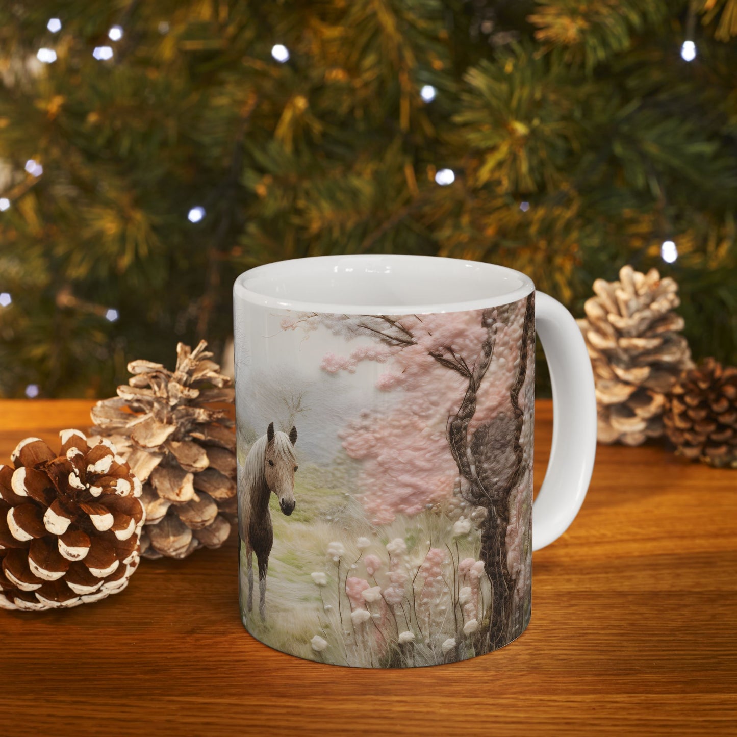 Artistic Mug - Felted Hourse 5