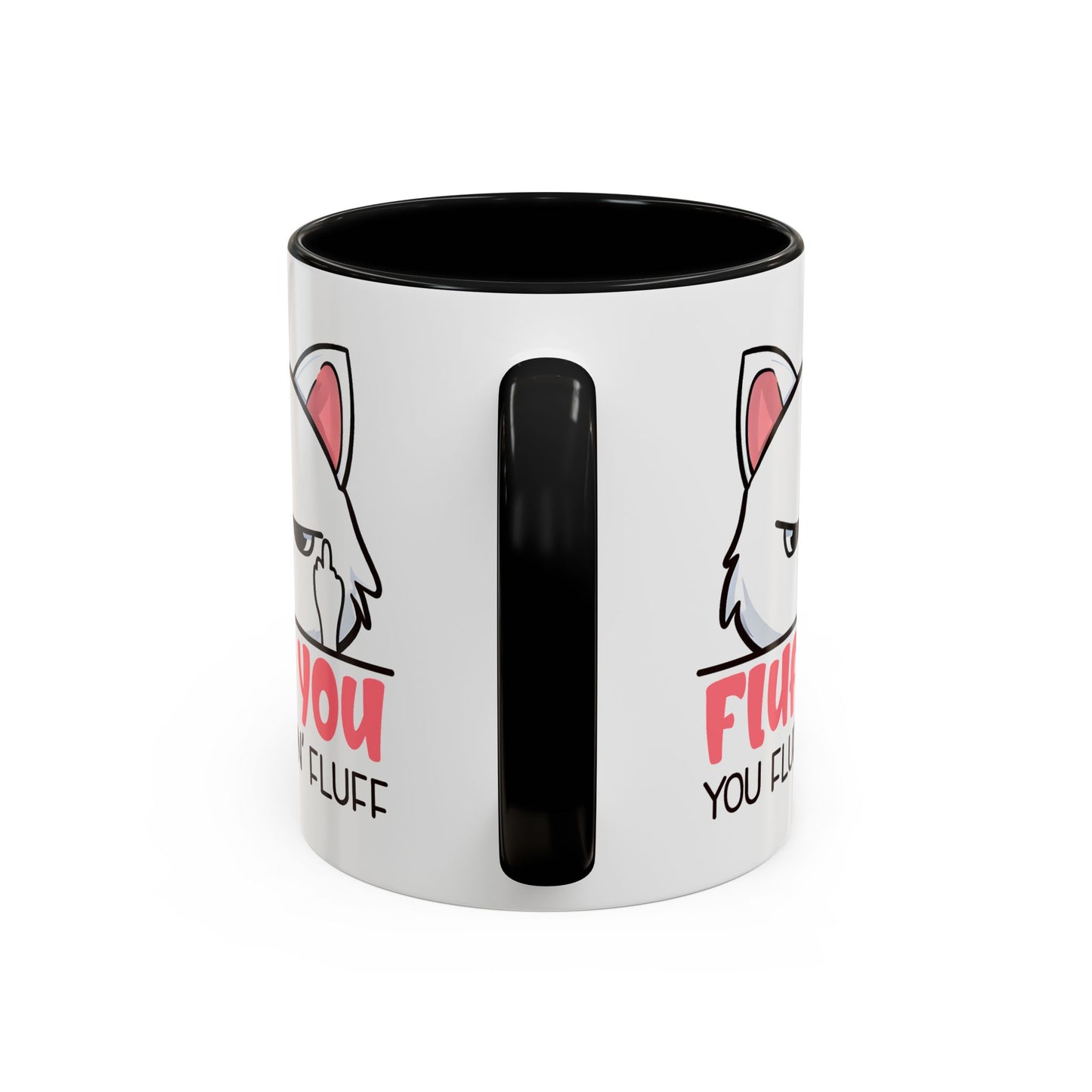 Adult Mug - Fluff You White Cat