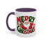 Christmas Mug - Green & Red Text Santa Presents