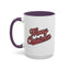 Christmas Mug - Merry Christmas Red & Black Baseball Text