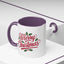 Christmas Mug - Merry Christmas Red Text Mistletoe