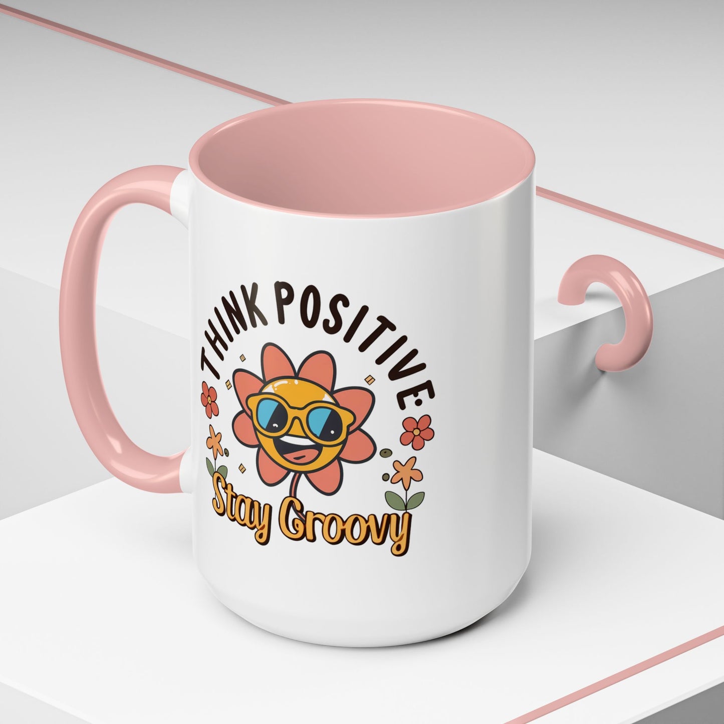 Wellness Mug - Think Positive Stay Groovy